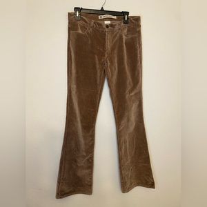 Women’s Low Rise Boot Cut GAP Brown Jean Pants Size 4R Soft corduroy Y2K